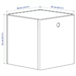قیمت باکس نظم‌دهنده ایکیا مدل KUGGIS درب‌دار، سفید، ۳۲*۳۲*۳۲ سانتی‌متر