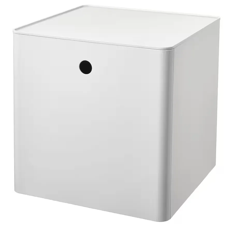 باکس نظم‌دهنده درب دار ایکیا KUGGIS، سفید، 32x32x32 سانتی‌متر