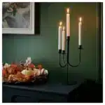 قیمت شمعدان ایکیا مدل HOSTAGILLE مشکی ۴ شاخه ۳۷ سانتی‌متر