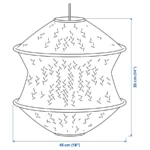 انواع چراغ آویز ایکیا مدل  BLASTANG / HEMMA بژ/ مشکی