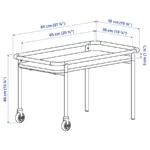 قیمت میز کنار مبل چرخ دار ایکیا مدل BRANNBOLL ابعاد ۶۹×۳۹ سانتی‌متر