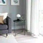 میز جلو مبلی ایکیا مدل GLADOM خاکستری تیره - سبز ۵۳*۴۵ سانتی‌متر