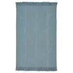 فرش دستباف ایکیا مدل SORTSO  آبی روشن/ ابعاد 55  در 85 سانتی‌متر