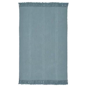 فرش دستباف ایکیا مدل SORTSO  آبی روشن/ ابعاد 55  در 85 سانتی‌متر