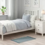 خرید فرش دستباف ایکیا مدل SORTSO  آبی روشن/ ابعاد 55  در 85 سانتی‌متر