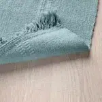 انواع فرش دستباف ایکیا مدل SORTSO  آبی روشن/ ابعاد 55  در 85 سانتی‌متر