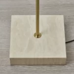 جزئیات پایه برنجی و سنگ travertine آباژور STOCKHOLM 2025 – زیبایی طبیعی و ثبات عالی