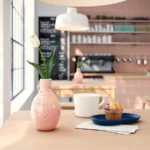 انواع گلدان ایکیا مدل BLODBJORK، صورتی کم‌رنگ/آبی