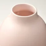 گلدان سفالی ایکیا مدل BLODBJORK، صورتی کم‌رنگ
