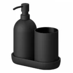 ست ۳ تکه لوازم سرویس بهداشتی ایکیا مدل GANSJON، مشکی