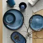 انواع بشقاب کناری ایکیا مدل GLADELIG، آبی، ۲۰ سانتی‌متر