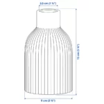 قیمت گلدان ایکیا مدل KAPKASTANJ، سفید مایل به کرم، 15 سانتی‌متر