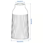 قیمت گلدان ایکیا مدل KAPKASTANJ، سفید مایل به کرم