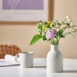 خرید گلدان ایکیا مدل KAPKASTANJ، سفید مایل به کرم، 15 سانتی‌متر