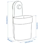 قیمت نظم دهنده دیواری ایکیا مدل OBONAS پایه مکشی، خاکستری-بژ