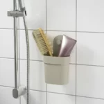 خرید آنلاین نظم دهنده دیواری ایکیا مدل OBONAS پایه مکشی، خاکستری-بژ