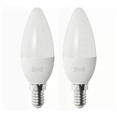 لامپ LED ایکیا مدل  SOLHETTA سرپیچ E14 و۴۷۰ لومن، سفید اُپال