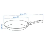 قیمت تابه ۲۴ سانتی‌متری ایکیا مدل TAGGHAJ با روکش نچسب، مشکی