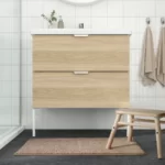 انواع پادری حمام ایکیا مدل TOFTBO، بژ، اندازه ۵۰x۸۰ سانتی‌متر