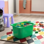 خرید آنلاین ترکیب نظم‌ دهنده با جعبه‌ ایکیا مدل TROFAST چوب کاج/ نارنجی ملایم/ سبز روشن