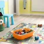 خرید ترکیب نظم‌ دهنده با جعبه‌ ایکیا مدل TROFAST چوب کاج/ نارنجی ملایم/ قرمز