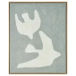 تابلو دو تا پرنده ایکیا مدل BLODFLADER سایز 50*40 سانتی‌متر