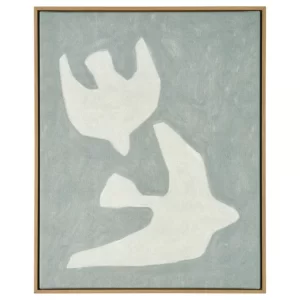 تابلو دو تا پرنده ایکیا مدل BLODFLADER سایز 50*40 سانتی‌متر