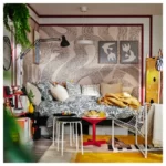 خرید آنلاین تابلو دو تا پرنده ایکیا مدل BLODFLADER سایز 50*40 سانتی‌متر