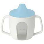 لیوان آموزشی ایکیا مدل BORJA، سفید/آبی