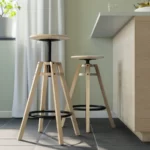 صندلی بار چوبی ایکیا مدل DALFRED / ارتفاع قابل تنظیم 63–74 سانتی‌متر