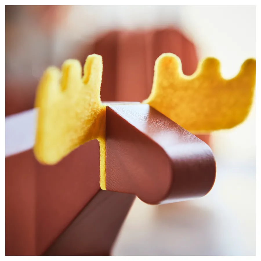 خرید گوزن دکوری ایکیا مدل HOSTAGILLE ، نارنجی / زرد- بژ