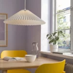 شِید لوستر ایکیا مدل KUDDLAVA، چین‌دار سفید