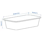 قیمت ارگانایزر پلاستیکی ایکیا مدل NOJIG ، بژ، ابعاد 5*20*10 سانتی‌متر