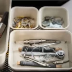 نظم دهنده پلاستیکی ایکیا مدل NOJIG ، بژ، ابعاد ۱۵×۲۰×۵ سانتی‌متر