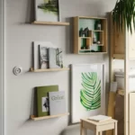 خرید قفسه عکس ایکیا مدل  NORDHAGG، چوب کاج