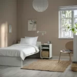 فریم تختخواب یک نفره ایکیا مدل VIHALS، سفید، ۹۰×۲۰۰ سانتی‌متر