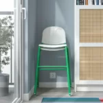 صندلی غذاخوری کودک ایکیا مدل VILDGAS، سفید/سبز
