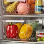 انواع سبد نگهدارنده برای یخچال، ایکیا مدل KLIPPKAKTUS، شفاف