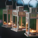 خرید جا شمعی ایکیا مدل BORRBY  فانوس مخصوص شمع وارمر، سفید