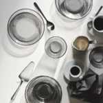 قیمت کاسه شیشه‌ای ایکیا مدل HAVSGADDA، راه‌راه، خاکستری، قطر ۱۲ سانتی‌متر