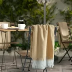 قیمت پتو/ شال مبل ایکیا مدل HOLMVI، بژ-زرد