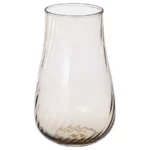 گلدان شیشه‌ای ایکیا مدل PASKOTRAD، قهوه‌ای روشن، ارتفاع ۱۳.۵ سانتی‌متر