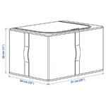 قیمت باکس پارچه‌ای نگهدارنده ایکیا مدل PURRPINGLA بژ، اندازه ۳۴×۵۱×۲۸ سانتی‌متر