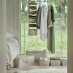 کیس پارچه‌ای نگهدارنده ایکیا مدل PURRPINGLA بژ، اندازه ۳۴×۵۱×۲۸ سانتی‌متر