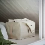 نظم دهنده پارچه‌ای نگهدارنده ایکیا مدل PURRPINGLA بژ، اندازه ۳۴×۵۱×۲۸ سانتی‌متر