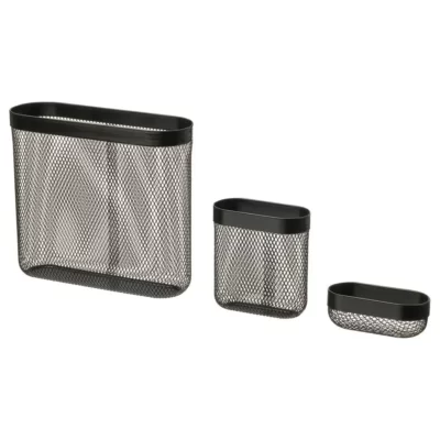 سبد نگهداری ایکیا مدل SKADIS، مجموعه ۳ عددی/ مشکی