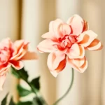 قیمت گل مصنوعی ایکیا مدل SMYCKA، مدل دالیا نارنجی، ارتفاع ۶۶ سانتی‌متر