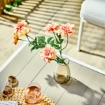 خرید گل مصنوعی ایکیا مدل SMYCKA، مدل دالیا نارنجی، ارتفاع ۶۶ سانتی‌متر