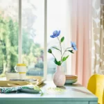 خرید گل مصنوعی ایکیا مدل SMYCKA، مدل پاپی / آبی