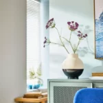 خرید گل مصنوعی ایکیا مدل SMYCKA مدل (Queen Ann) یاسی